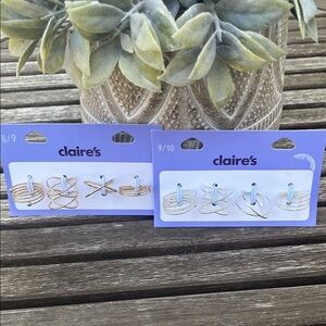 Claire's Elegant Gold and Silver Ring Collection